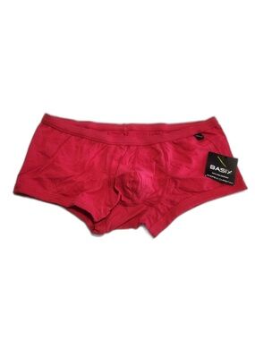 Andrew Christian Basix Red Boxer Briefs Trunks Large NWT